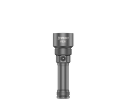 SPERAS PZ21 powerful tactical zoom flashlight in fully extended spotlight mode side profile.