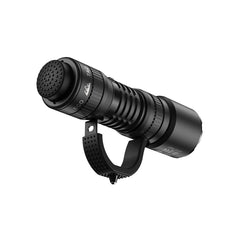 PERAS EST16 duty flashlight equipped with the included tactical grip ring