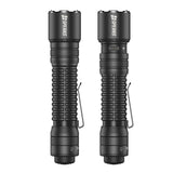 Front and back profile of the SPERAS EST30 18650 professional outdoor flashlight