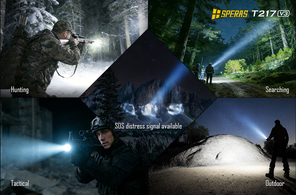SPERAS T217 V3 versatile applications for hunting searching and tactical use