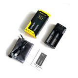 SPERAS ZT20 smart charger package contents including retail box, charging unit, USB cable, carrying pouch, and user manual