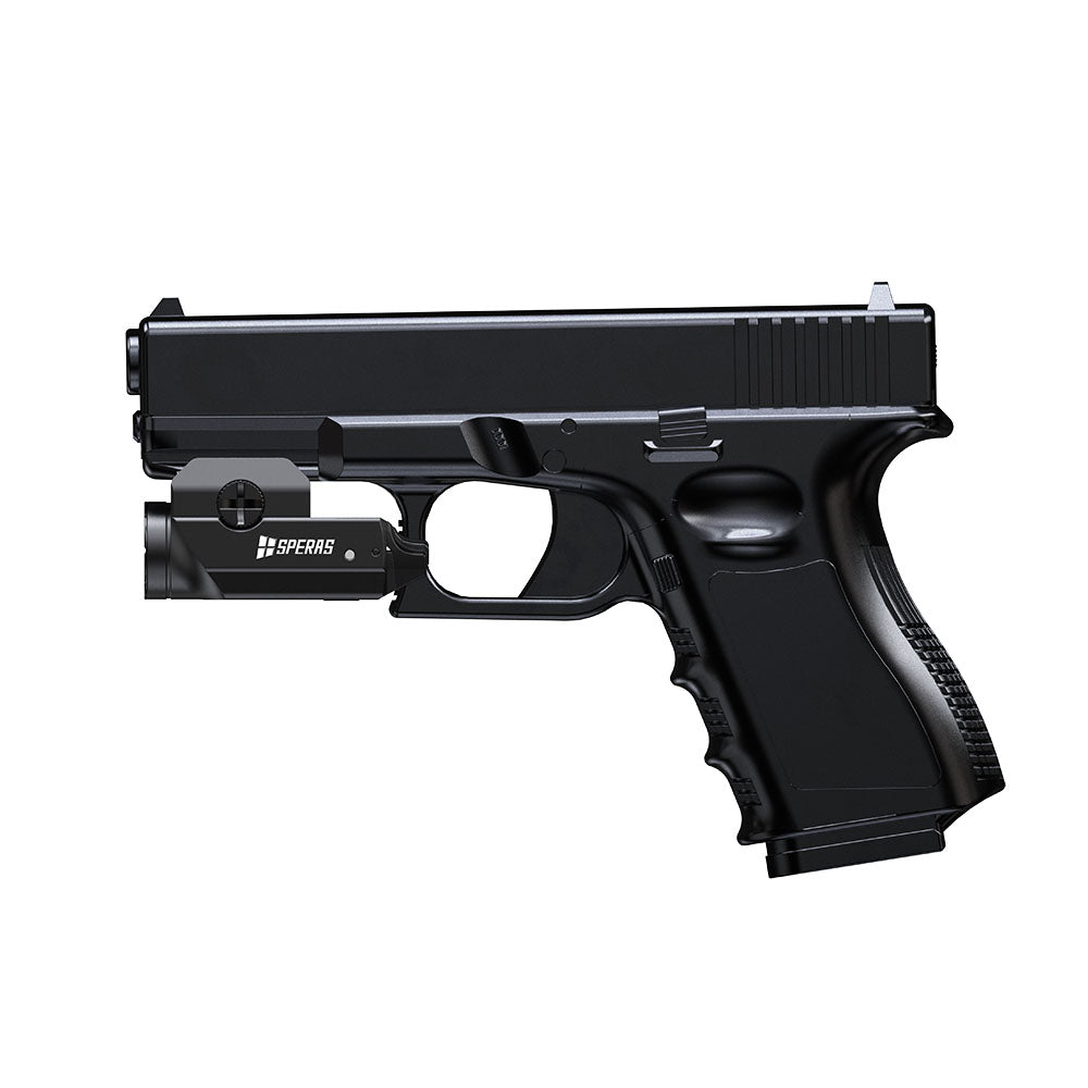 Side profile showing the compact design of the SPERAS WL40 mountable light