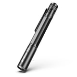 Side view of SPERAS M10 lightweight AAA everyday carry flashlight
