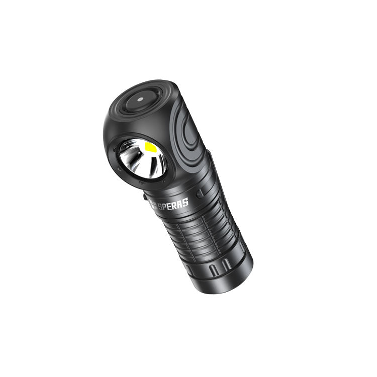 SPERAS M2R-35 Right-angle Flashlight 18350 Type C Charging Magnet Flashlight