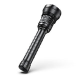 SPERAS P10R V2 high lumen 10000LM search and rescue flashlight angled view highlighting dual side switch